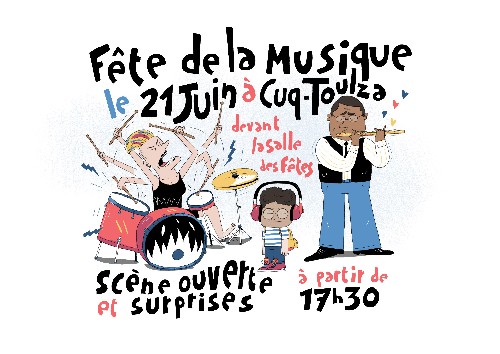 Fête de la musique 21 juin à partir de 17h30